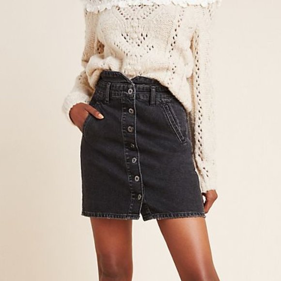Anthropologie Dresses & Skirts - Anthropologie Button Down Skirt 8